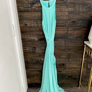 Teal maxi dress